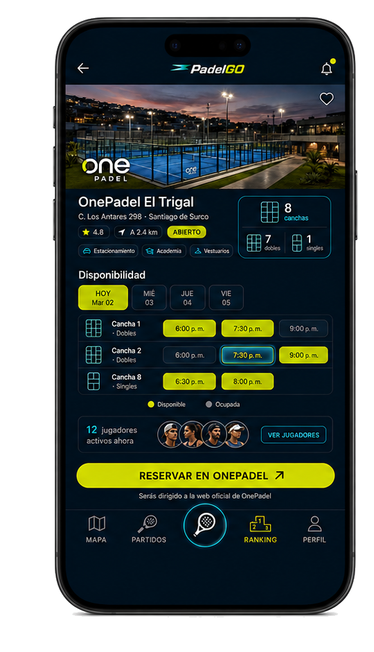 Pantalla Gimnasios